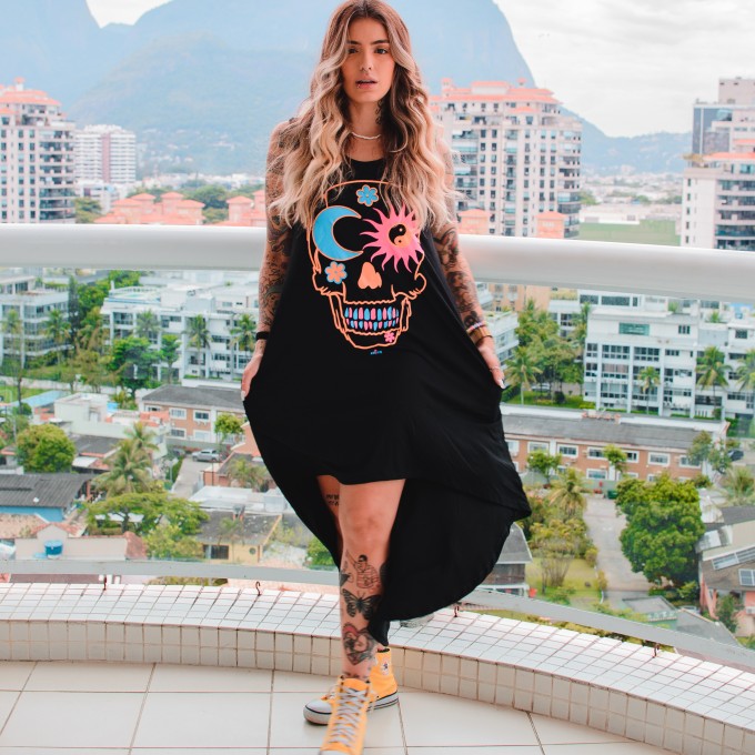 Vestido Mullet RGT Caveira Vibes