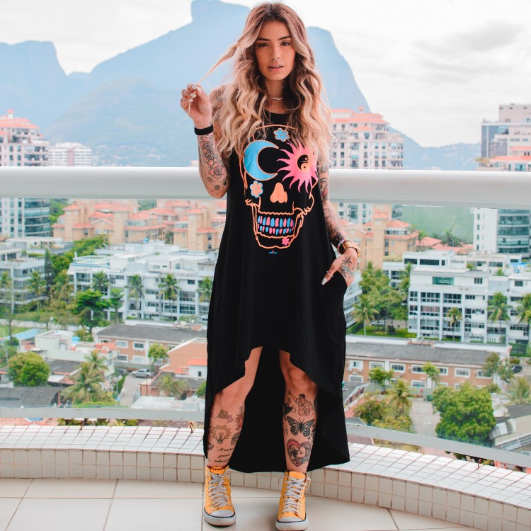 Vestido Mullet RGT Caveira Vibes