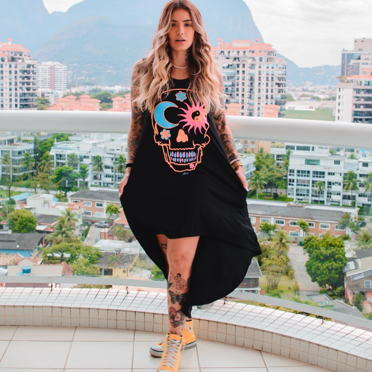 Vestido Mullet RGT Caveira Vibes