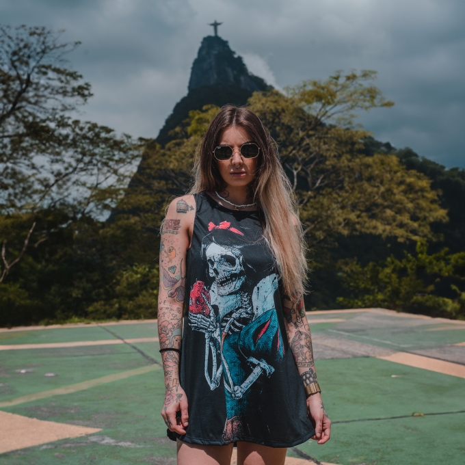T-Dress RGT Branca de Neve Caveira