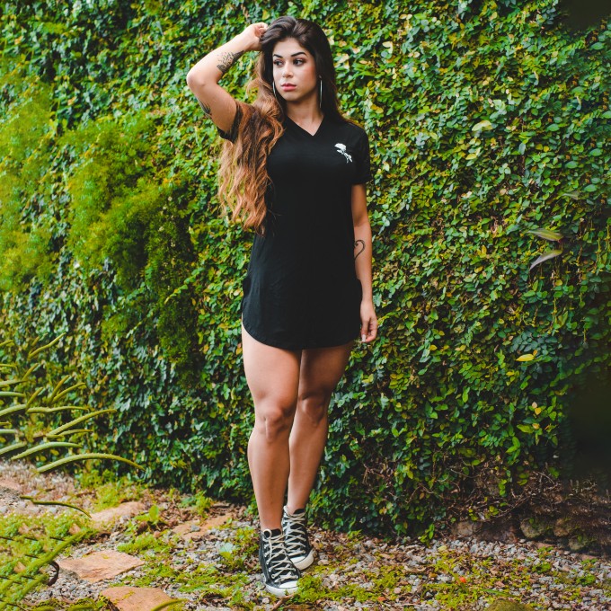 T-dress V Rosa W