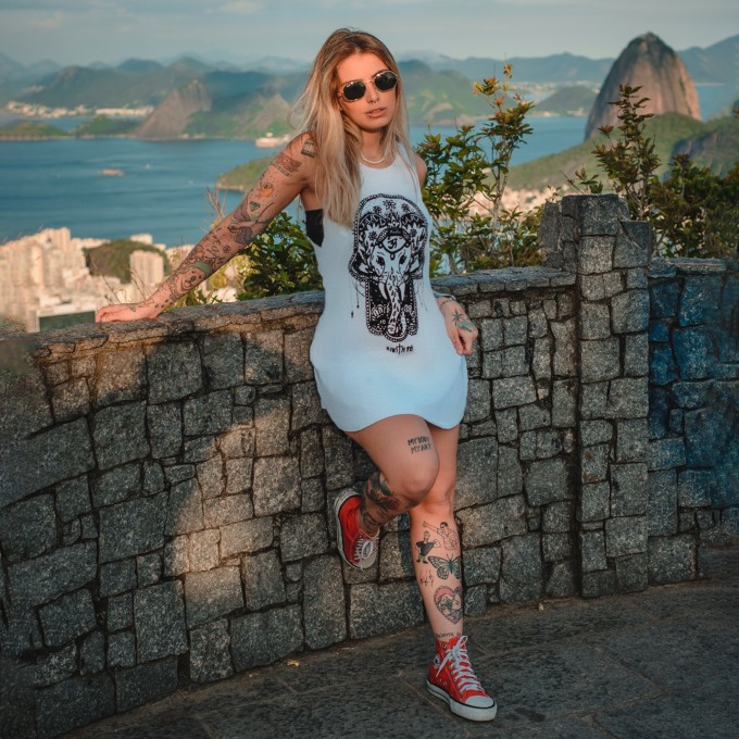 T-dress RGT W Hamsa Elefante