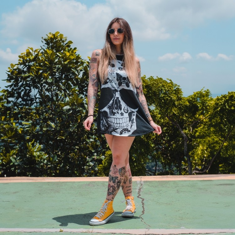 T-Dress RGT Caveira Old School