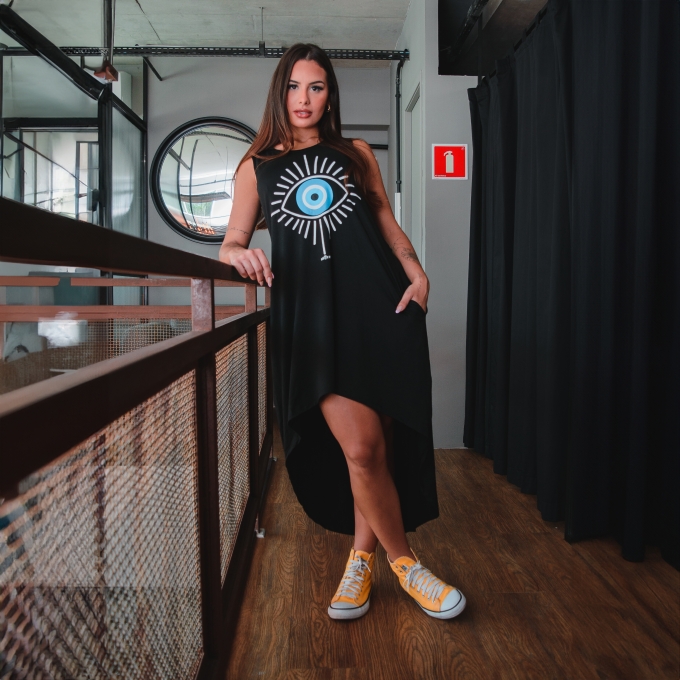 Vestido Mullet RGT Olho Grego