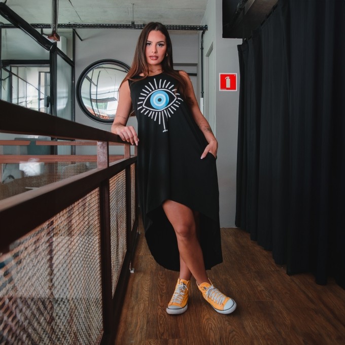 Vestido Mullet RGT Olho Grego