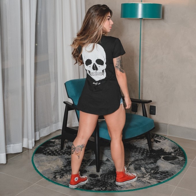 T-dress V Caveira Costas